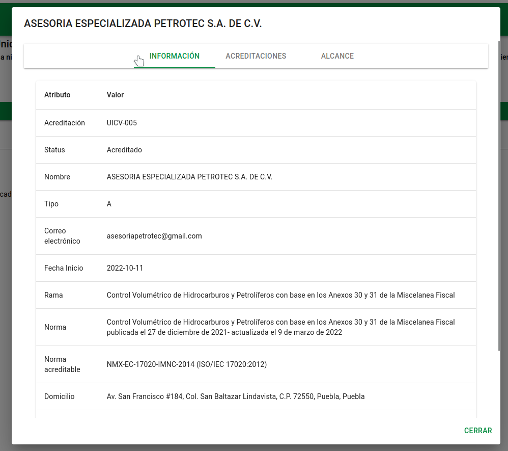 verificadores autorizados